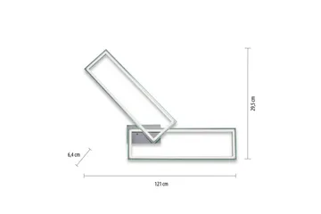 Taklampe Felix - 72x6,4x121 cm - Belysning - Innendørsbelysning & Lamper - Taklampe - Takplafond