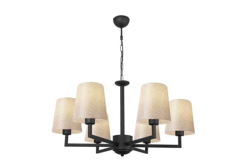Taklampe Fenda Svart / Krem - Svart - Belysning - Innendørsbelysning & Lamper - Taklampe - Kjøkkenlampe & taklampe kjøkken