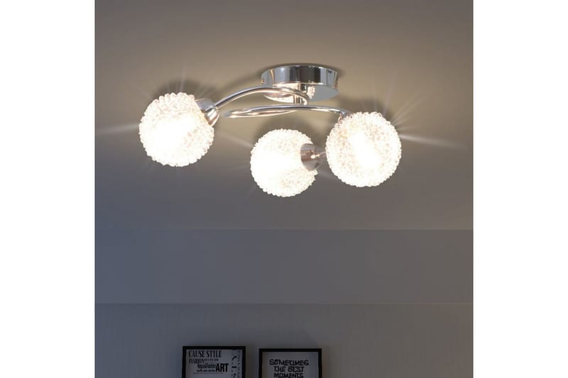 Taklampe for 3 G9-prer 120 W - Hvit - Plafond - Takplafond - Lamper gang - Taklampe
