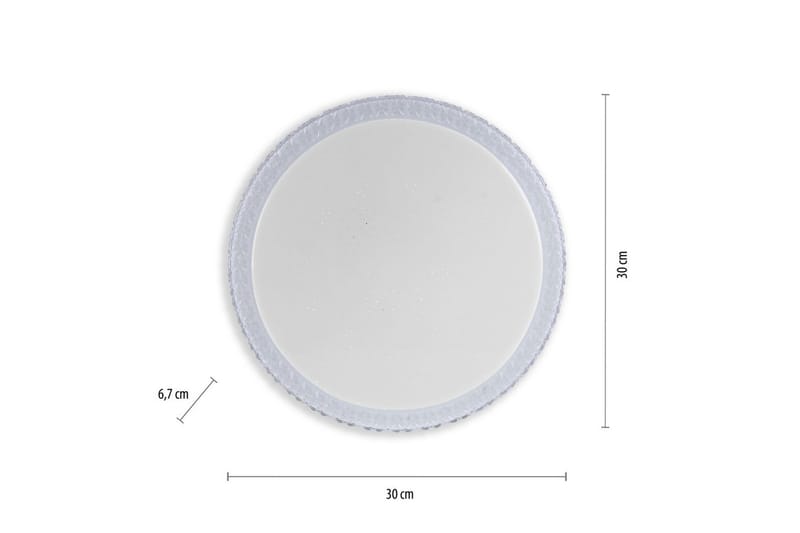 Taklampe Frida - 30x6,7x30 cm - Belysning - Innendørsbelysning & Lamper - Taklampe - Takplafond