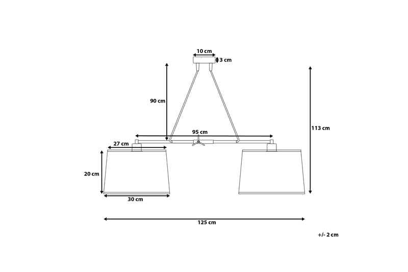 Taklampe Fucino 30 cm - Hvit - Taklampe soverom - Kjøkkenlampe & taklampe kjøkken - Lamper gang - Vinduslampe - Pendellamper & Hengelamper - Taklampe stue - Vinduslampe hengende - Taklampe