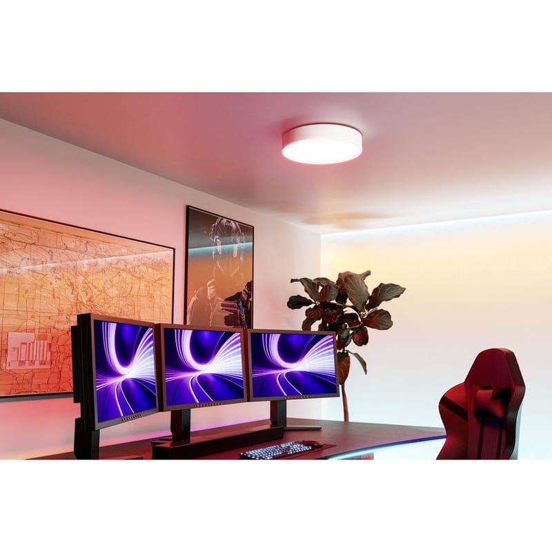 Taklampe Gallizzi - Hvit, 390 mm - Belysning - Innendørsbelysning & Lamper - Taklampe - Takplafond