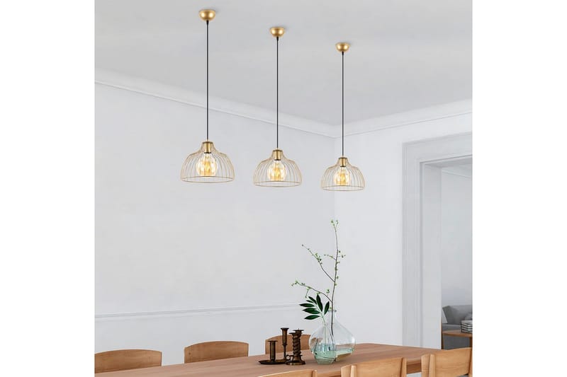 Taklampe Gertie Skinnende Gull - Gull - Belysning - Innendørsbelysning & Lamper - Taklampe - Kjøkkenlampe & taklampe kjøkken