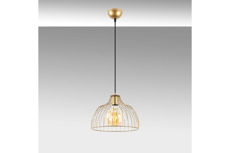 Taklampe Gertie Skinnende Gull - Gull - Belysning - Innendørsbelysning & Lamper - Taklampe - Kjøkkenlampe & taklampe kjøkken