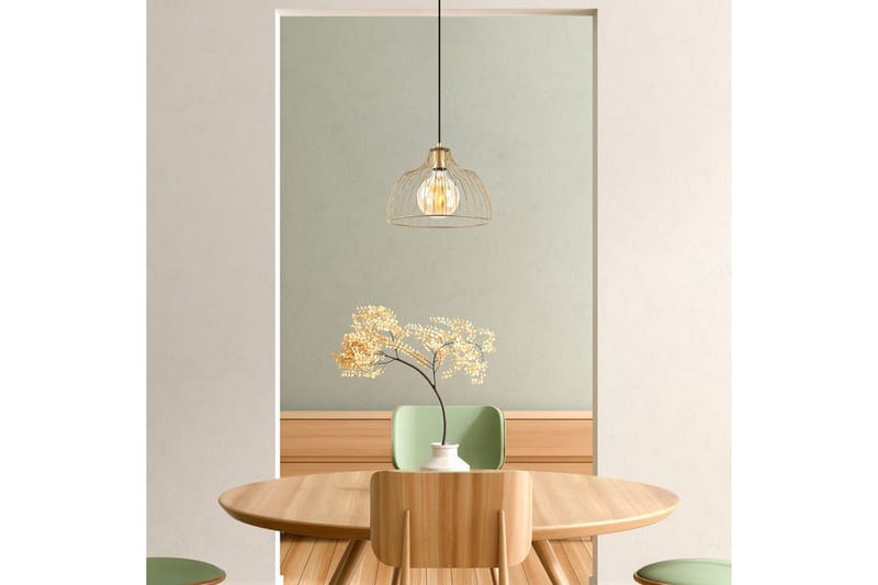 Taklampe Gertie Skinnende Gull - Gull - Belysning - Innendørsbelysning & Lamper - Taklampe - Kjøkkenlampe & taklampe kjøkken