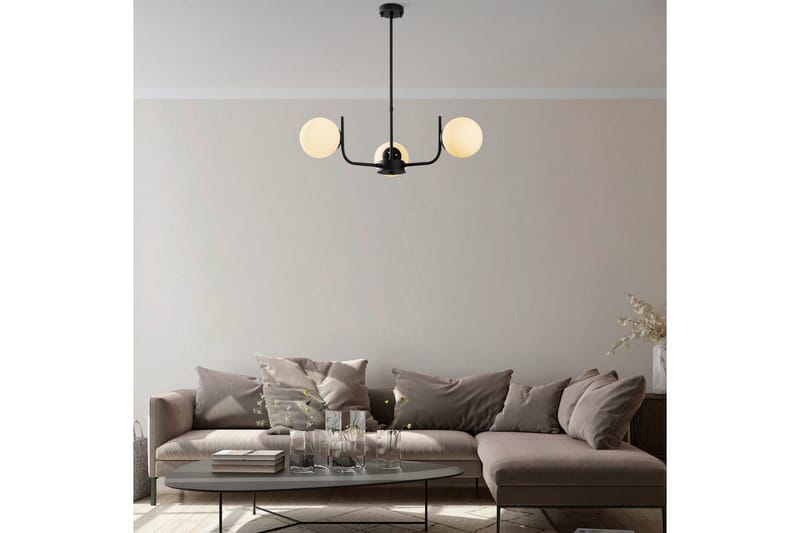 Taklampe Gevir Svart - Svart - Belysning - Innendørsbelysning & Lamper - Taklampe - Kjøkkenlampe & taklampe kjøkken