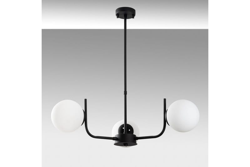 Taklampe Gevir Svart - Svart - Belysning - Innendørsbelysning & Lamper - Taklampe - Kjøkkenlampe & taklampe kjøkken