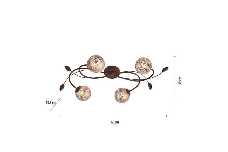 Taklampe Greta - 39x13,8x65 cm - Belysning - Innendørsbelysning & Lamper - Taklampe - Takplafond