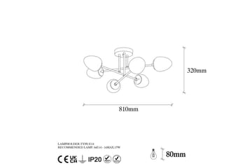 Taklampe Grevan Vintage - Multifarget - Belysning - Innendørsbelysning & Lamper - Taklampe - Takplafond