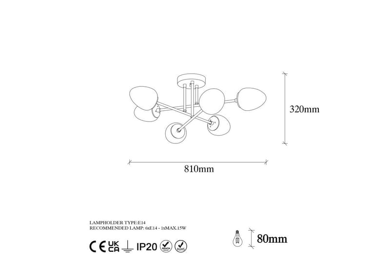 Taklampe Grevan Vintage - Multifarget - Belysning - Innendørsbelysning & Lamper - Taklampe - Takplafond