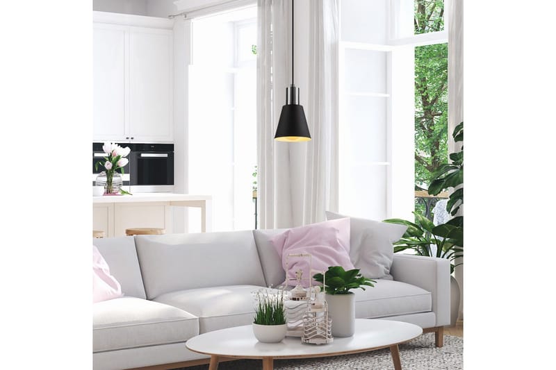 Taklampe Gullis svart / nikkel - Svart - Belysning - Innendørsbelysning & Lamper - Taklampe - Kjøkkenlampe & taklampe kjøkken