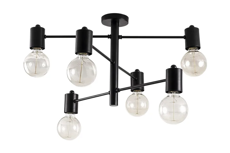Taklampe Hexa Svart