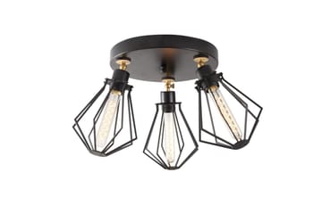 Taklampe Hillmere Svart / Gull - Gull/Svart - Belysning - Innendørsbelysning & Lamper - Taklampe - Takplafond