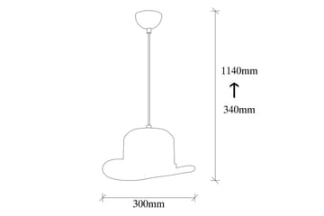 Taklampe Hukle Svart - Svart - Belysning - Innendørsbelysning & Lamper - Taklampe - Kjøkkenlampe & taklampe kjøkken