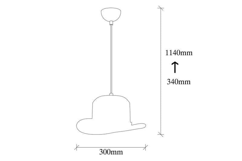 Taklampe Hukle Svart - Svart - Belysning - Innendørsbelysning & Lamper - Taklampe - Kjøkkenlampe & taklampe kjøkken