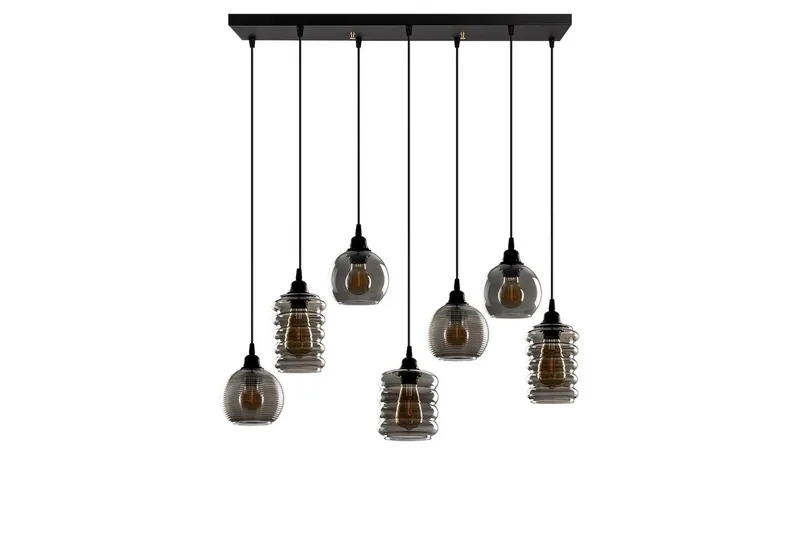 Taklampe Ilena Fume, Antrasitt