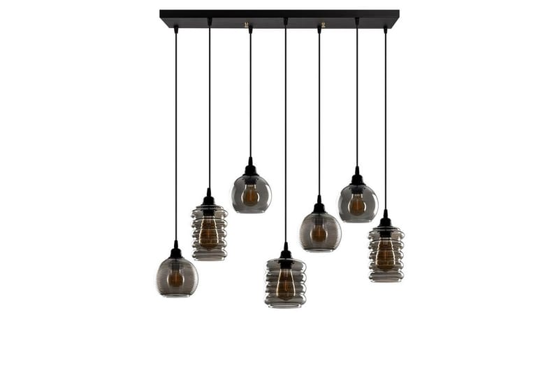 Taklampe Ilena Fume, Antrasitt