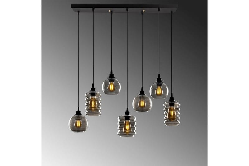 Taklampe Ilena Fume - Antrasitt - Belysning - Innendørsbelysning & Lamper - Taklampe - Kjøkkenlampe & taklampe kjøkken