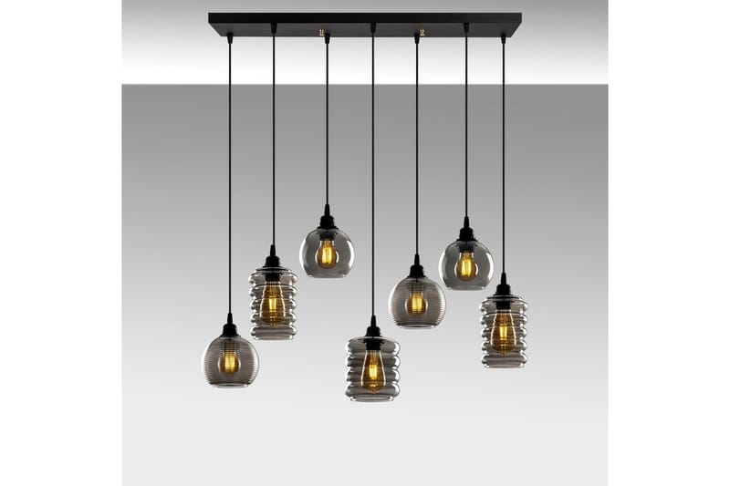 Taklampe Ilena Fume - Antrasitt - Belysning - Innendørsbelysning & Lamper - Taklampe - Kjøkkenlampe & taklampe kjøkken