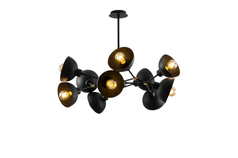 Taklampe Ilmare Moonza Svart, Svart