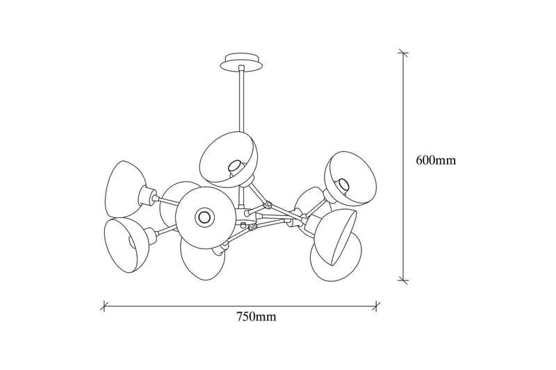 Taklampe Ilmare Moonza Vintage - Vintage - Belysning - Innendørsbelysning & Lamper - Taklampe - Kjøkkenlampe & taklampe kjøkken