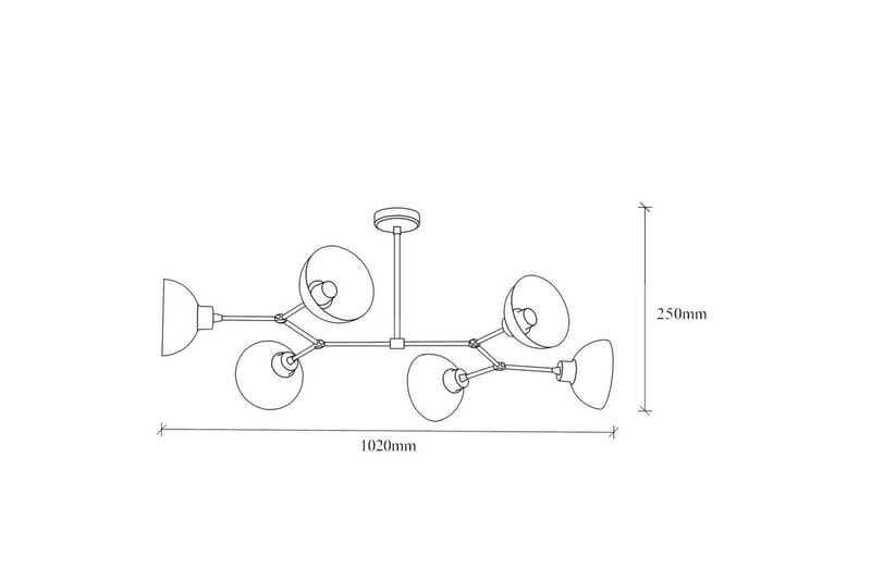 Taklampe Ilmare Svart - Svart - Belysning - Innendørsbelysning & Lamper - Taklampe - Kjøkkenlampe & taklampe kjøkken