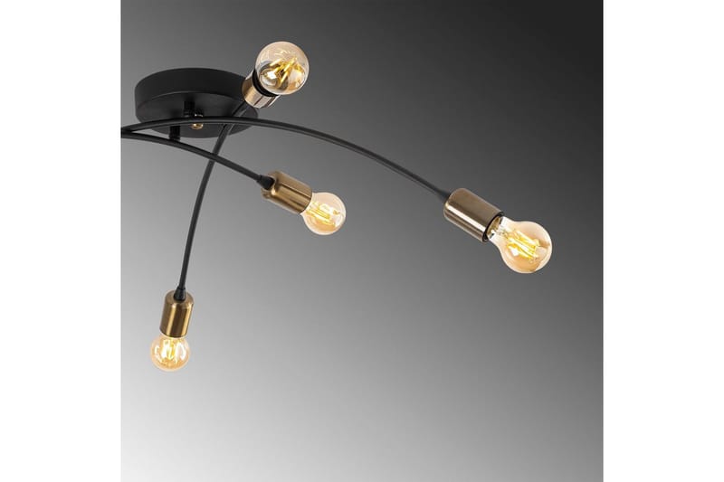 Taklampe Jano Svart / Vintage - Svart / Vintage - Belysning - Innendørsbelysning & Lamper - Taklampe - Takplafond
