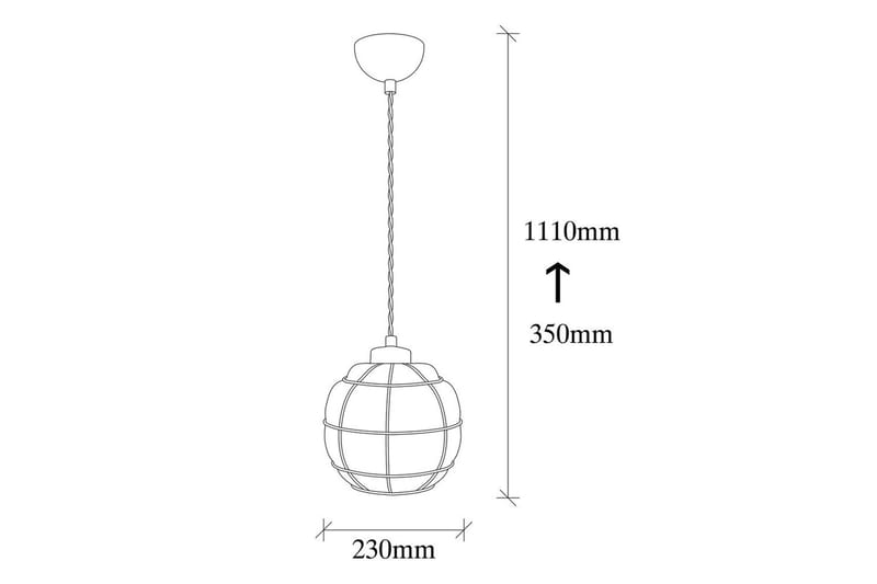 Taklampe Jaran Kobber Enkeltkontakt - Enkeltkontakt - Belysning - Innendørsbelysning & Lamper - Taklampe - Kjøkkenlampe & taklampe kjøkken