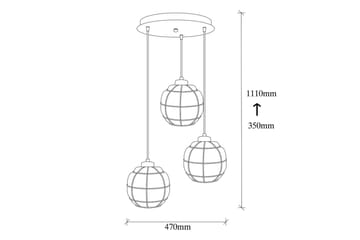Taklampe Jaran Kobber Tre Stikkontakt - Tre Stikkontakt - Belysning - Innendørsbelysning & Lamper - Taklampe - Kjøkkenlampe & taklampe kjøkken