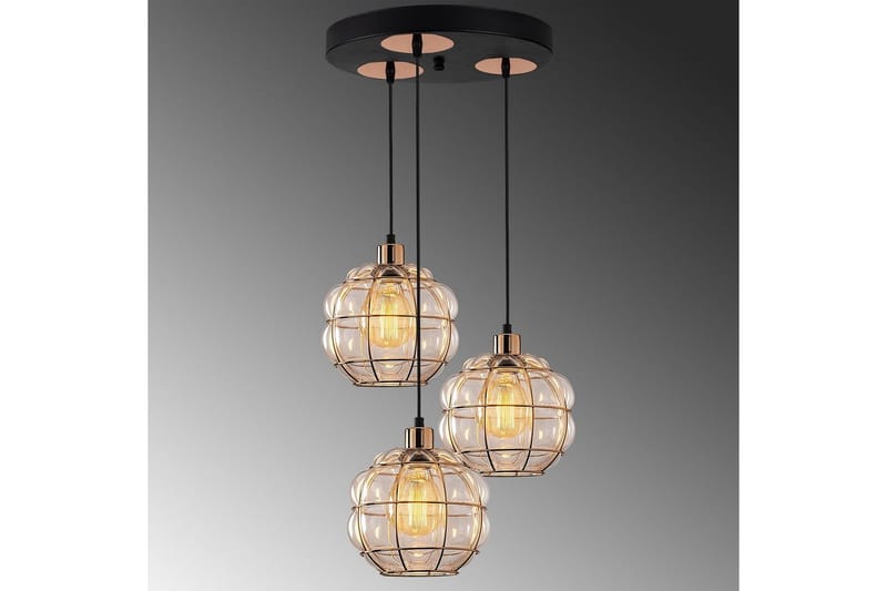 Taklampe Jaran Kobber Tre Stikkontakt - Tre Stikkontakt - Belysning - Innendørsbelysning & Lamper - Taklampe - Kjøkkenlampe & taklampe kjøkken