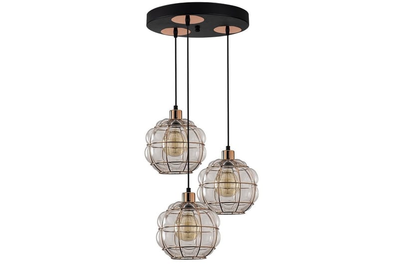 Taklampe Jaran Kobber Tre Stikkontakt - Tre Stikkontakt - Belysning - Innendørsbelysning & Lamper - Taklampe - Kjøkkenlampe & taklampe kjøkken