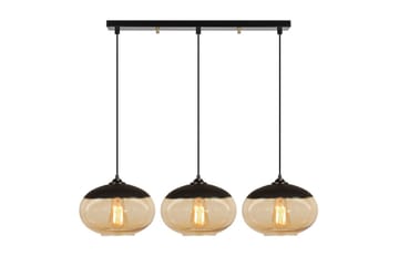 Taklampe Jeba Tre Svart / Honning - Svart - Belysning - Innendørsbelysning & Lamper - Taklampe - Kjøkkenlampe & taklampe kjøkken