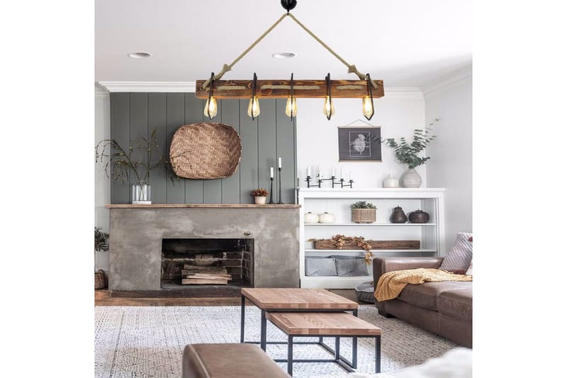 Taklampe Kalldrun Valnøtt - Valnøtt - Belysning - Innendørsbelysning & Lamper - Taklampe - Kjøkkenlampe & taklampe kjøkken