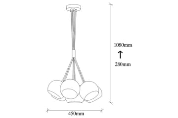 Taklampe Kelorn Svart / Gull - Gull/Svart - Belysning - Innendørsbelysning & Lamper - Taklampe - Kjøkkenlampe & taklampe kjøkken