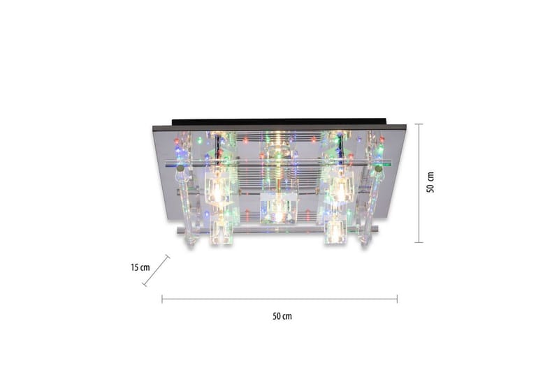 Taklampe Kemal2.0 - 50x15x50 cm - Belysning - Innendørsbelysning & Lamper - Taklampe - Takplafond