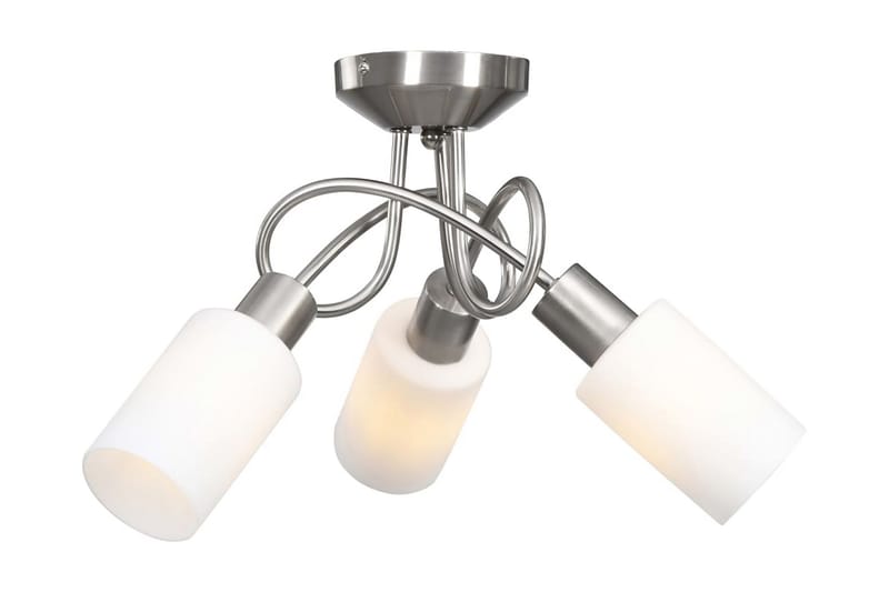 Taklampe keramikkskjermer for 3 E14 lyspærer hvit kjegle - Plafond - Takplafond - Lamper gang - Taklampe