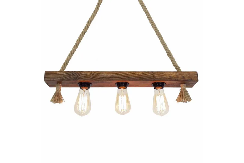 Taklampe Kutuk Valnøtt, Brun