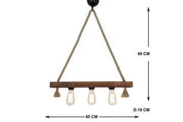 Taklampe Kutuk Valnøtt - Brun - Belysning - Innendørsbelysning & Lamper - Taklampe - Kjøkkenlampe & taklampe kjøkken