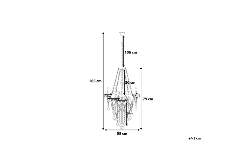 Taklampe Locone 79 cm - Sølv - Taklampe soverom - Kjøkkenlampe & taklampe kjøkken - Lamper gang - Vinduslampe - Pendellamper & Hengelamper - Taklampe stue - Vinduslampe hengende - Taklampe