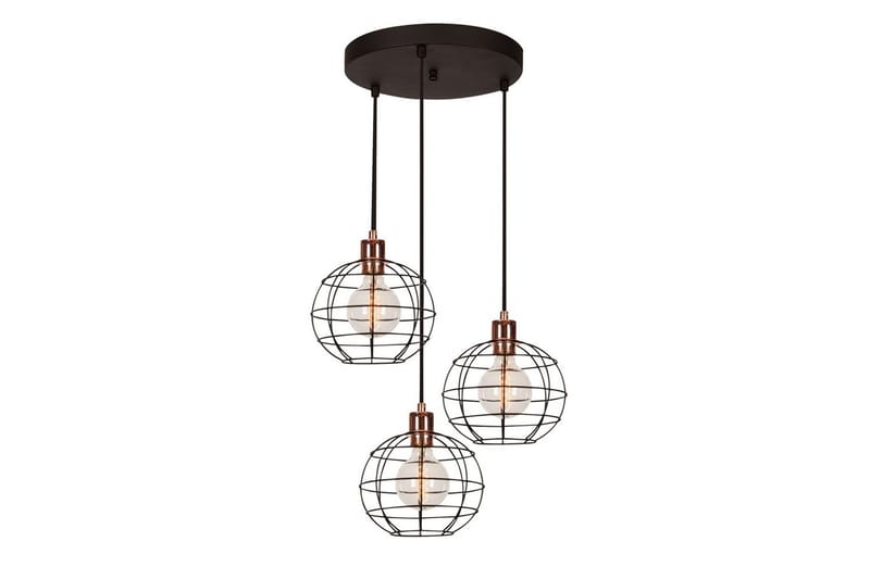 Taklampe Majrulalini Svart Tre Stikkontakt - Tre Stikkontakt - Belysning - Innendørsbelysning & Lamper - Taklampe - Kjøkkenlampe & taklampe kjøkken
