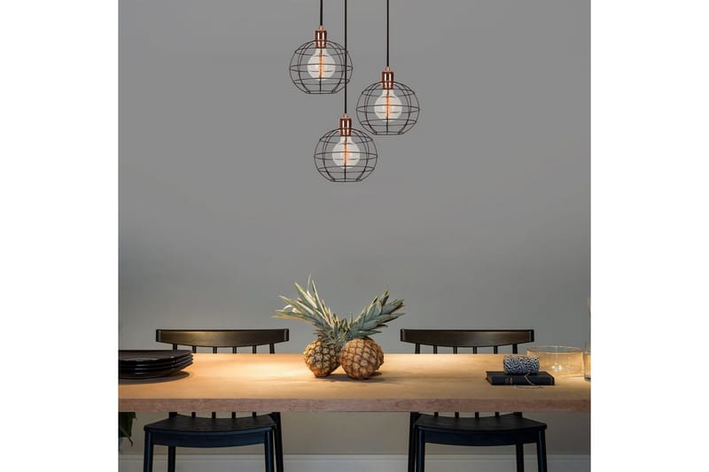 Taklampe Majrulalini Svart Tre Stikkontakt - Tre Stikkontakt - Belysning - Innendørsbelysning & Lamper - Taklampe - Kjøkkenlampe & taklampe kjøkken