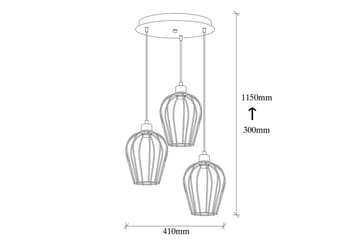 Taklampe Majrulao Svart Sirkel - Svart - Belysning - Innendørsbelysning & Lamper - Taklampe - Kjøkkenlampe & taklampe kjøkken