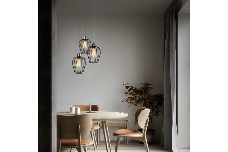 Taklampe Majrulao Svart Sirkel - Svart - Belysning - Innendørsbelysning & Lamper - Taklampe - Kjøkkenlampe & taklampe kjøkken