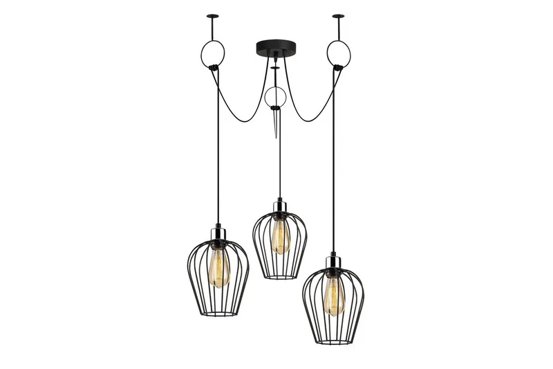 Taklampe Majrulao Svart, Svart