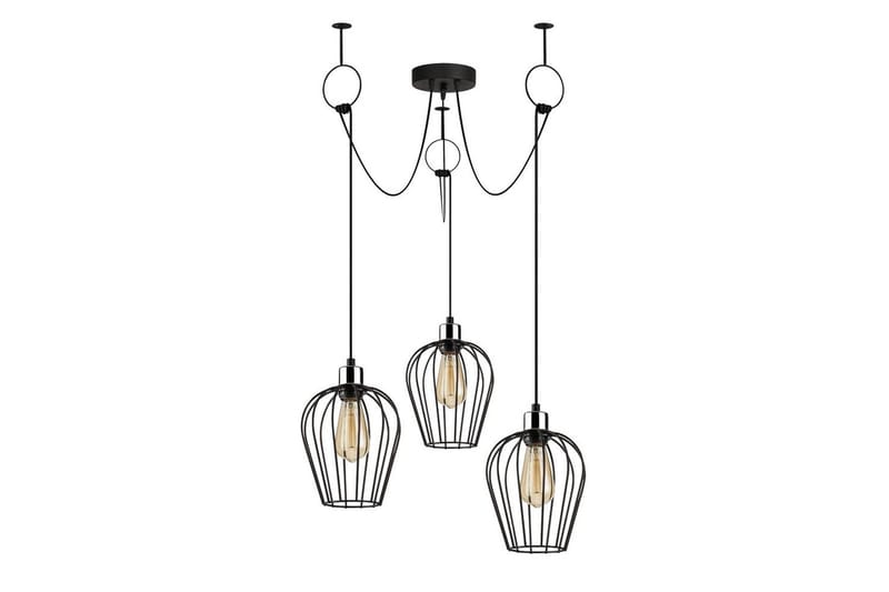 Taklampe Majrulao Svart - Svart - Belysning - Innendørsbelysning & Lamper - Taklampe - Kjøkkenlampe & taklampe kjøkken