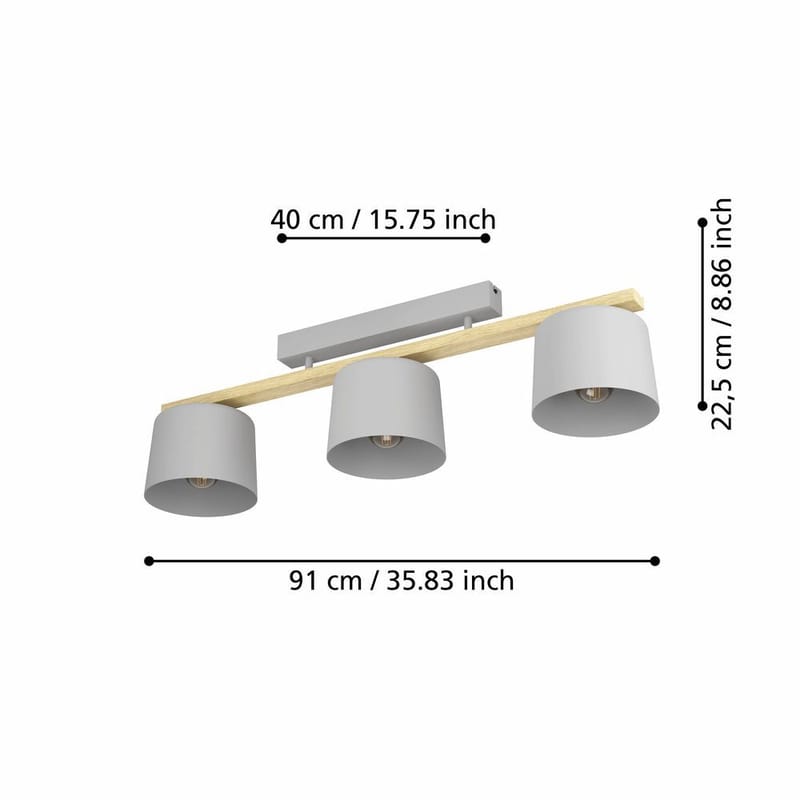 Taklampe Mariel - 19 cm - Belysning - Innendørsbelysning & Lamper - Taklampe - Takplafond