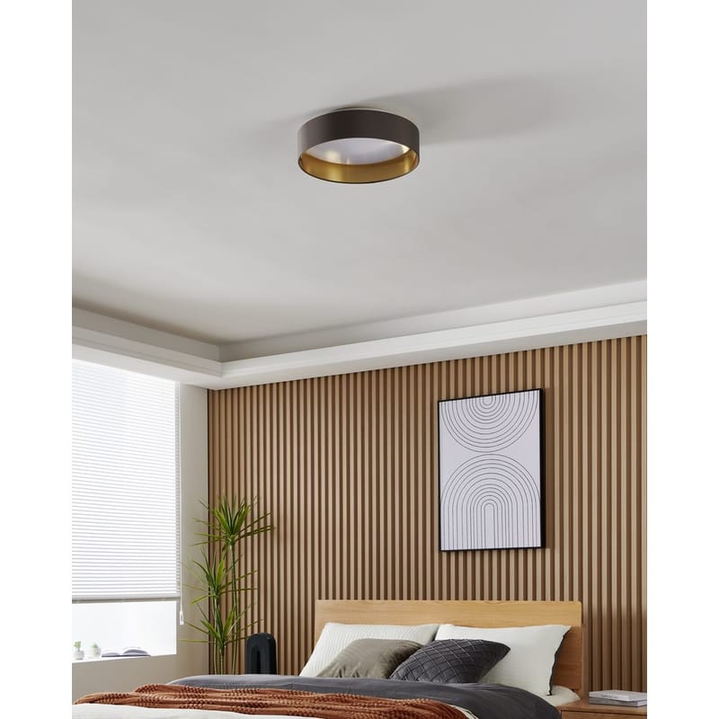 Taklampe Maserlo - Cappuccino/Gull - Belysning - Innendørsbelysning & Lamper - Taklampe - Takplafond