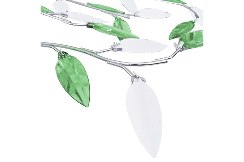 Taklampe med akrylblader & armer for 5 E14-lyspærer grønn - Plafond - Takplafond - Lamper gang - Taklampe