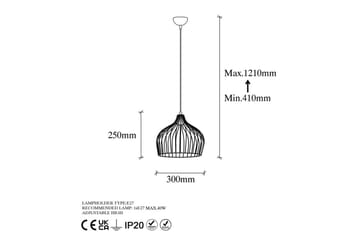 Taklampe Meron Blank En Gull - Gull - Belysning - Innendørsbelysning & Lamper - Taklampe - Kjøkkenlampe & taklampe kjøkken