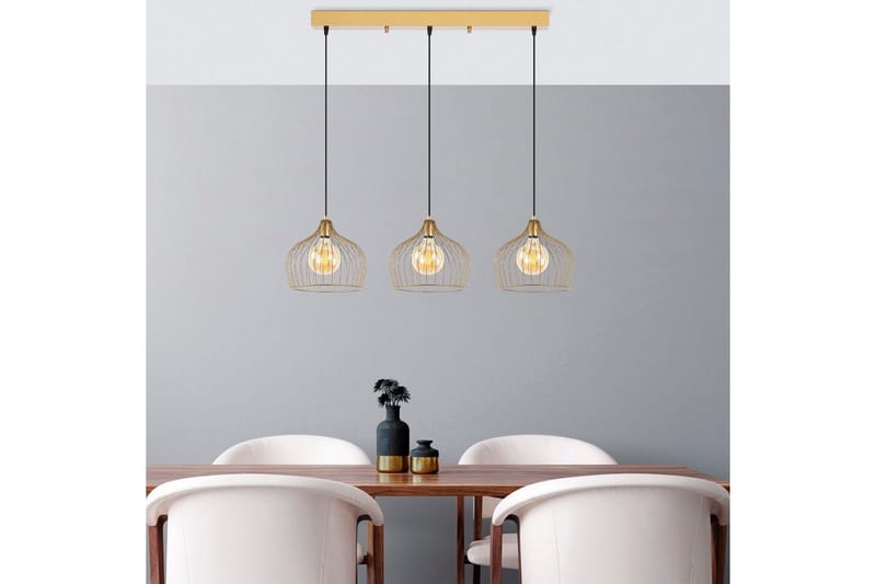 Taklampe Meron Blank Gull Horisontal - Gull - Belysning - Innendørsbelysning & Lamper - Taklampe - Kjøkkenlampe & taklampe kjøkken